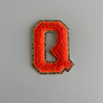 Varsity Glitter Patch - Orange