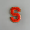 Varsity Glitter Patch - Orange