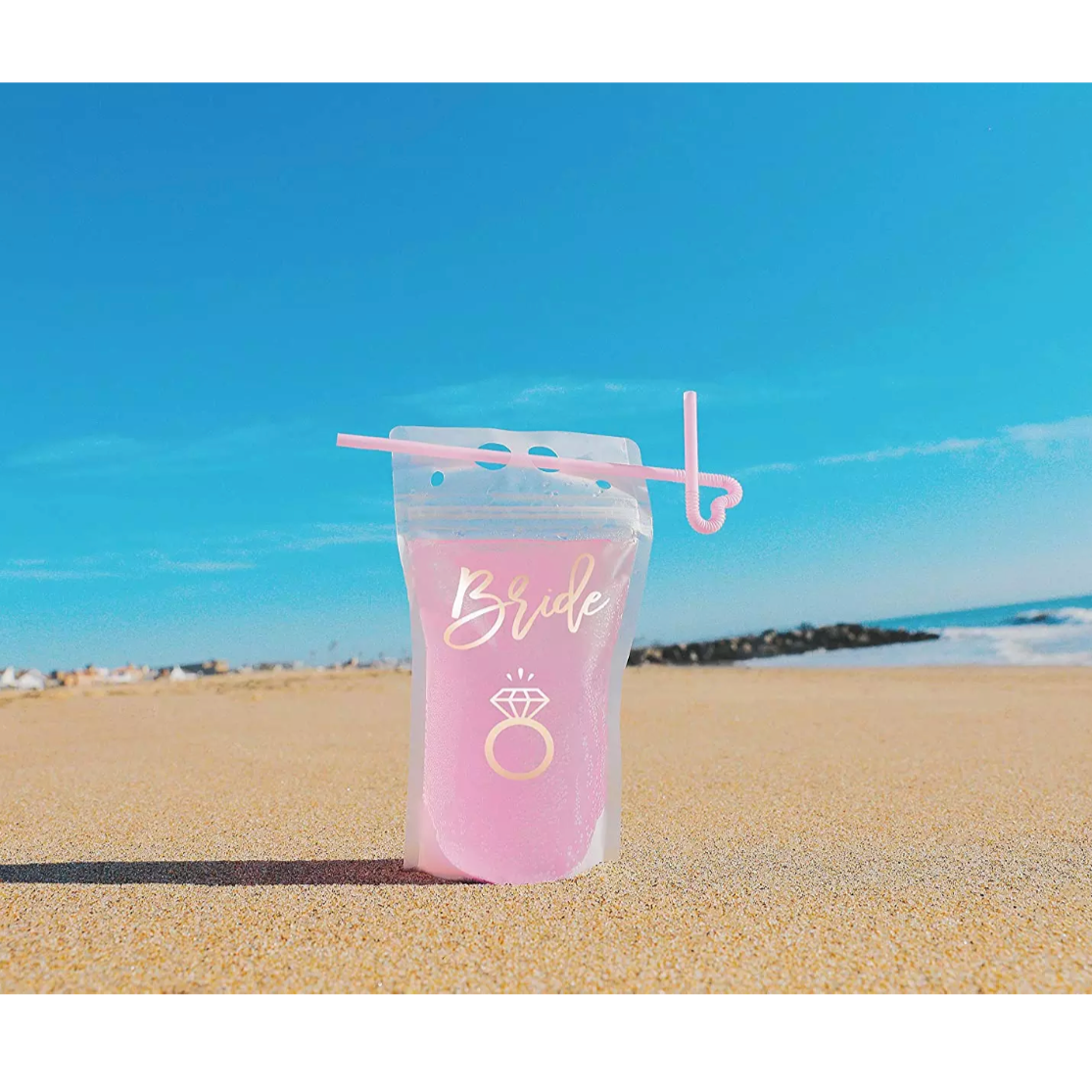 Bride/Bride Tribe drink pouches (x6)