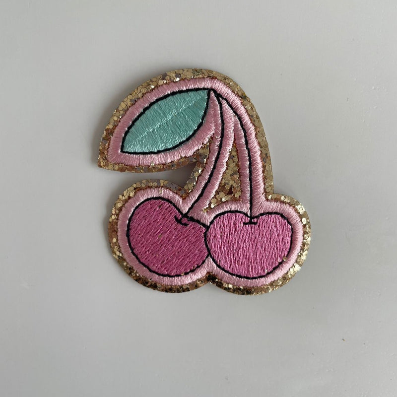 Varsity Glitter Patch - Pink