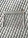 Clear Saffiano leather pouch