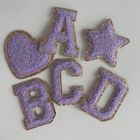 Varsity Glitter Patch - Lilac