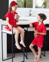 Red Shorties Boys Pjs