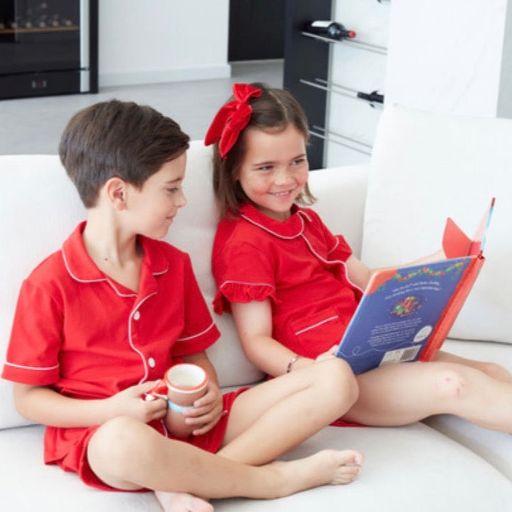 Red Shorties Boys Pjs